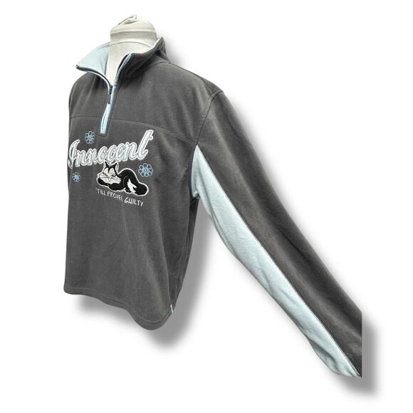 Looney Tunes Women's 1/4 Zip Mock Neck Fleece Pullover, size XL - Picture 6 of 13